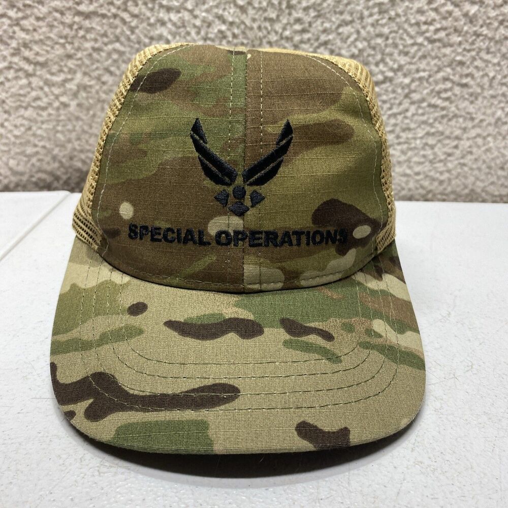 U.S AIR FORCE SPECIAL OPERATIONS Jungle Camo Trucker Adjustable Hat Cap